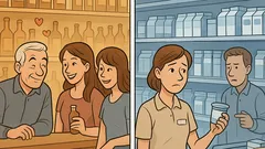 Witz: Von Spirituosen zur Milchtheke: kein „Na, Hübsche!“
